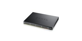 Zyxel XGS2220-54FP, L3 Access Switch, 960W PoE, 40xPoE+/10xPoE++, 48x1G RJ45 2x10mG RJ45, 4x10G SFP+ Uplink, incl. 1 yr