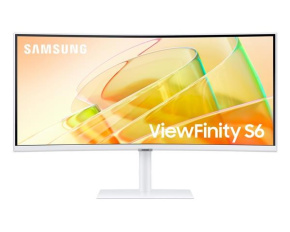 SAMSUNG MT LED LCD Monitor 34" ViewFinity LS34C650TAUXEN - prohnutý,VA,3440x1440,5ms,100Hz,HDMI,DisplayPort