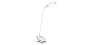 CONNECT IT Stolní LED lampa CLIP s klipem, bílá