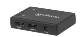 MANHATTAN Splitter HDMI 4 porty, 4K@30Hz, černá