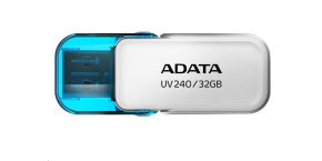 ADATA Flash Disk 32GB UV240, USB 2.0 Dash Drive, bílá