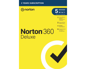 NORTON 360 DELUXE 50GB +VPN 1 uživatel pro 5 zařízení na 2 roky - ESD