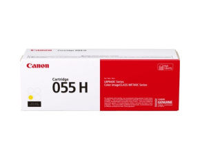 Canon TONER CRG-055H žlutý pro i-SENSYS LBP663Cdw, LBP664Cx, MF742Cdw, MF744Cdw (5 900 str.)