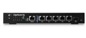 UBNT EdgeMAX EdgeRouter 6 PoE [1GHz quad-core CPU, 1GB RAM, PoE, EdgeOS, 5 gigabitové porty + 1xSFP slot, fanless]