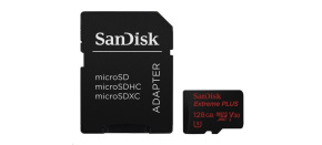 SanDisk MicroSDXC karta 128GB Extreme PLUS (100MB/s, Class 10  UHS-I V30)