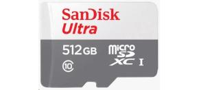 Sandisk MicroSDXC karta 512GB Ultra (100MB/s, Class 10 UHS-I, Android)