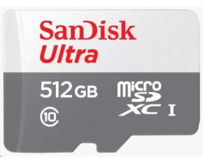 Sandisk MicroSDXC karta 512GB Ultra (100MB/s, Class 10 UHS-I, Android)