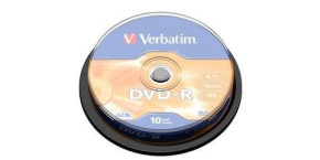 VERBATIM DVD-R(10-Pack)Spindle/General Retail/16x/4.7GB