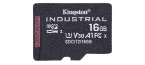 Kingston MicroSDHC karta 16GB Industrial C10 A1 pSLC Card Single Pack