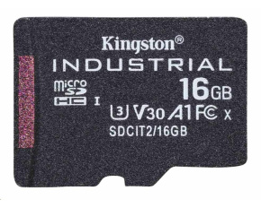 Kingston MicroSDHC karta 16GB Industrial C10 A1 pSLC Card Single Pack