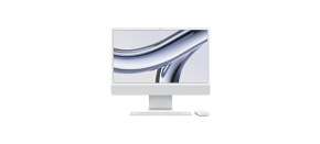 APPLE 24-inch iMac with Retina 4.5K display: M3 chip with 8-core CPU and 8-core GPU, 256GB SSD - Silver