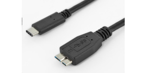 PremiumCord Kabel USB 3.1 konektor C/male - USB 3.0 konektor Micro-B/male, 0.6m