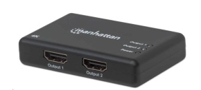 MANHATTAN Splitter HDMI 2 porty, 4K@30Hz, černá