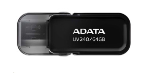 ADATA Flash Disk 64GB UV240, USB 2.0 Dash Drive, černá