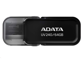 ADATA Flash Disk 64GB UV240, USB 2.0 Dash Drive, černá