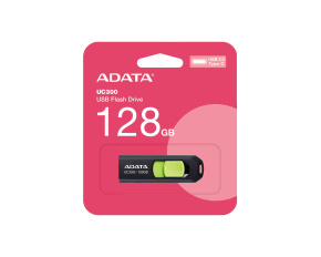 ADATA Flash Disk 128GB UC300, USB-C 3.2, černo-zelená