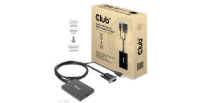 Club3D kabel VGA a USB-A na HDMI s ocáskem, M/F, 0.6m