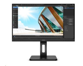 AOC MT IPS LCD WLED 23,8" 24P2Q - IPS panel, 1920x1080, D-Sub, DVI, HDMI, DP, USB, repro, pivot