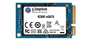 Kingston SSD 512GB KC600 SATA3 mSATA (R:550, W:520MB/s)