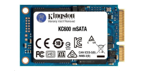 Kingston SSD 512GB KC600 SATA3 mSATA (R:550, W:520MB/s)