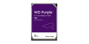 WD PURPLE WD64PURZ 6TB, SATA III 3.5", 256MB, 175MB/s, Low Noise, CMR