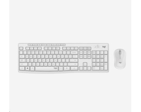 Logitech Silent Wireless Combo MK295, bezdrátová klávesnice + myš, US, Off-White