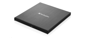 VERBATIM externí mechanika Slimline Blu-ray Writer (USB-C, USB 3.0)  Zdarma BR Disc 25GB (CD DVD BD + NERO