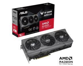 ASUS VGA AMD Radeon TUF RX 7600 XT 16G OC, AMD RX 7600 XT, 16GB GDDR6, 3xDP, 1xHDMI