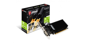 MSI VGA NVIDIA GeForce GT 710 2GD3H LP, 2G DDR3, 1xHDMI, 1xVGA, 1xDVI