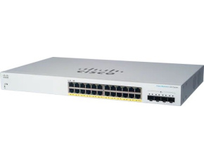 Cisco switch CBS220-24FP-4X (24xGbE,4xSFP+,24xPoE+,382W)