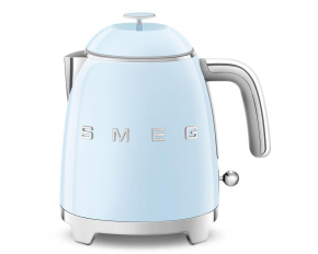 Smeg KLF05PBEU mini rychlovarná konvice, 0,8 l / 3 šálky, 1400 W, styl 50. let, pastelově modrá