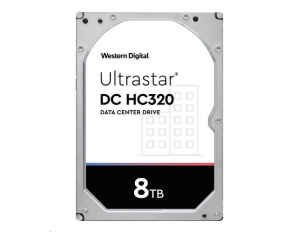 Western Digital Ultrastar® HDD 8TB (HUS728T8TAL5201) DC HC320 3.5in 26.1MM 256MB 7200RPM SAS 512E TCG P3 (GOLD SAS)