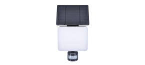 Solight LED solární osvětlení se senzorem, 11W, 1200lm, 3 CCT, Li-Ion, černá