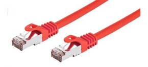 C-TECH kabel patchcord Cat6, FTP, červený, 1m