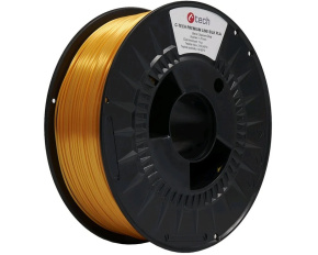 C-TECH Tisková struna (filament) PREMIUM LINE, Silk PLA, dopravní žlutá, RAL1023, 1,75mm, 1kg