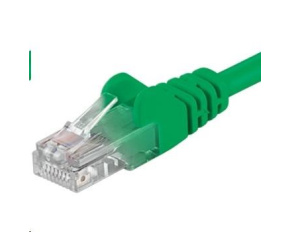 PREMIUMCORD Patch kabel UTP RJ45-RJ45 CAT5e 1m zelená