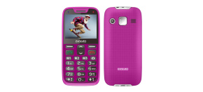 EVOLVEO EasyPhone XR, mobilní telefon pro seniory s nabíjecím stojánkem, růžová