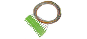 Pigtail SM 9/125, OS2, konektor SC(APC), LS0H, 1m - sada 12 ks