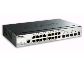 D-Link DGS-1510-20 20-Port Gigabit Stackable SmartPro Switch, 16x gigabit RJ45, 2x 10G SFP+ port, 2x SFP port