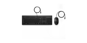 HP 225 Wired Mouse and Keyboard Combo - Německá