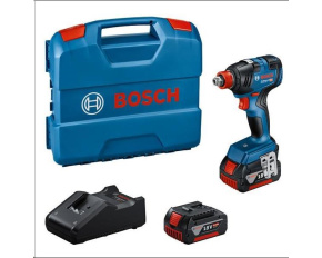 Bosch GDX 18V-200 Akumulátorový rázový utahovák, 2x akumulátor, 1x nabíječka a kufřík