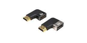 PREMIUMCORD Adaptér spojka 8K HDMI A - HDMI A, F/M, do úhlu 90° - levá