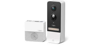 TP-Link Tapo D230S1 Chytrý video zvonek Tapo T230S1 1xTapo D230, 1xTapo H200 (5MP, 2K, WiFi, IR 8m, 1xGbE, microSD)