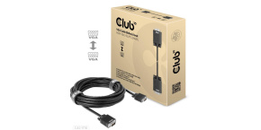 Club3D kabel oboustranný VGA, M/M, 28AWG, 10m