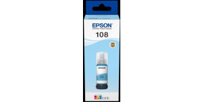 EPSON 108 EcoTank Light Cyan ink bottle