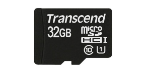 TRANSCEND MicroSDHC karta 32GB Premium, Class 10 UHS-I 300x, bez adaptéru