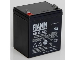 Baterie - Fiamm 12 FGH 23 (12V/5,0Ah - Faston 250), životnost 5let