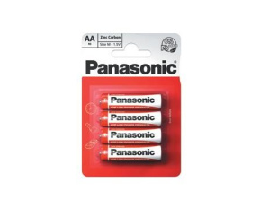 PANASONIC Zinkouhlíkové baterie Red Zinc R6RZ/4BP EU AA 1,5V (Blistr 4ks)