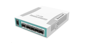 MikroTik Cloud Router Switch CRS106-1C-5S, 400MHz CPU, 128MB RAM,1xGLAN/SFP, 5xSFP slot, vč. L5 licence