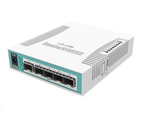 MikroTik Cloud Router Switch CRS106-1C-5S, 400MHz CPU, 128MB RAM,1xGLAN/SFP, 5xSFP slot, vč. L5 licence